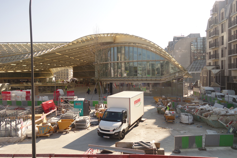 Le chantier du Forum des Halles Avril 2016