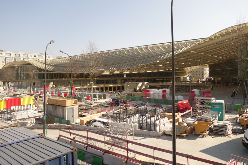 Le chantier du Forum des Halles Avril 2016