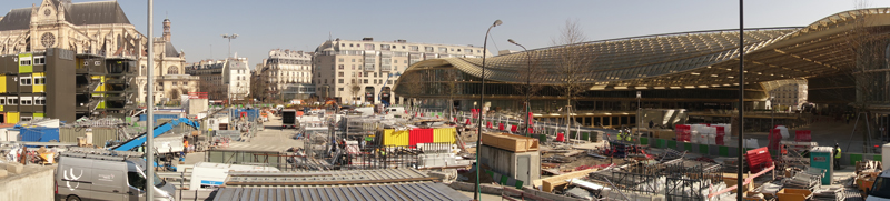 Le chantier du Forum des Halles Avril 2016