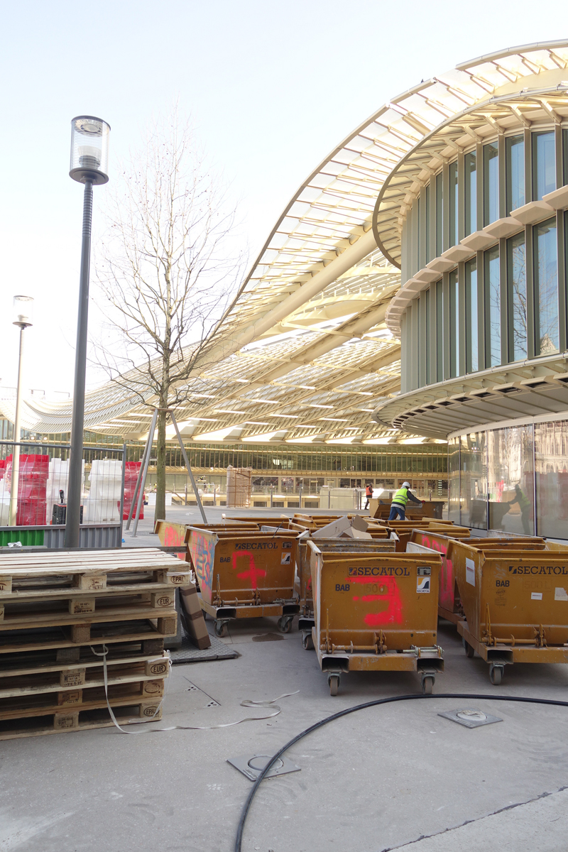 Le chantier du Forum des Halles Avril 2016