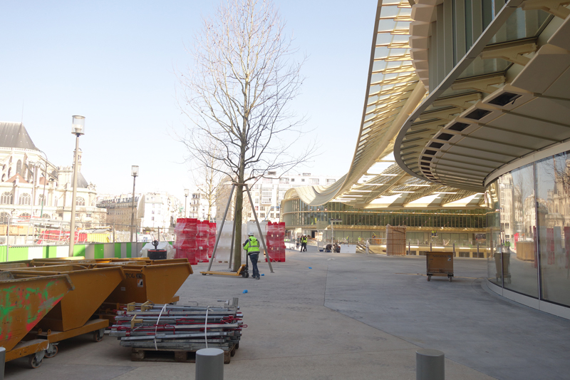 Le chantier du Forum des Halles Avril 2016