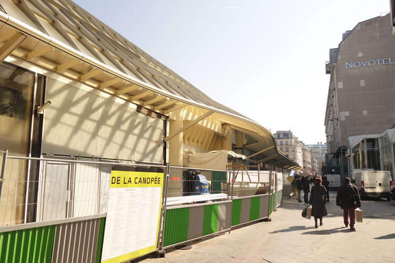 Le chantier du Forum des Halles Avril 2016