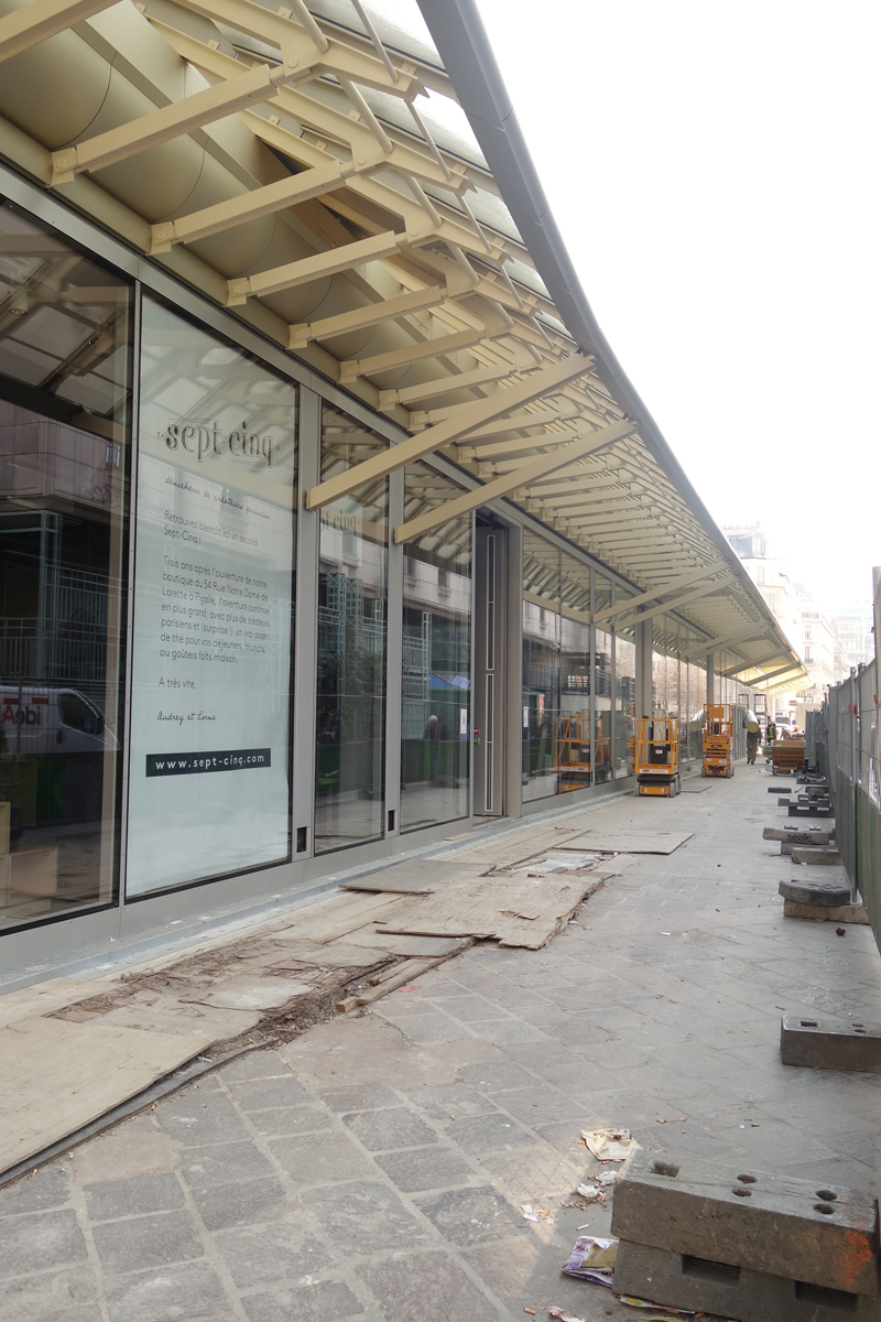 Le chantier du Forum des Halles Avril 2016