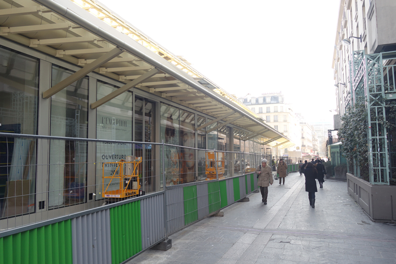 Le chantier du Forum des Halles Avril 2016