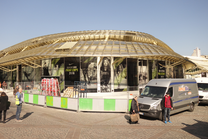 Le chantier du Forum des Halles Avril 2016