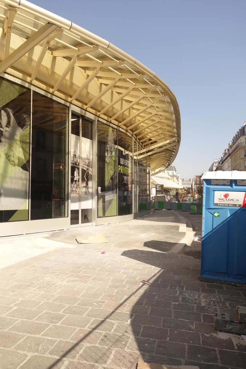 Le chantier du Forum des Halles Avril 2016