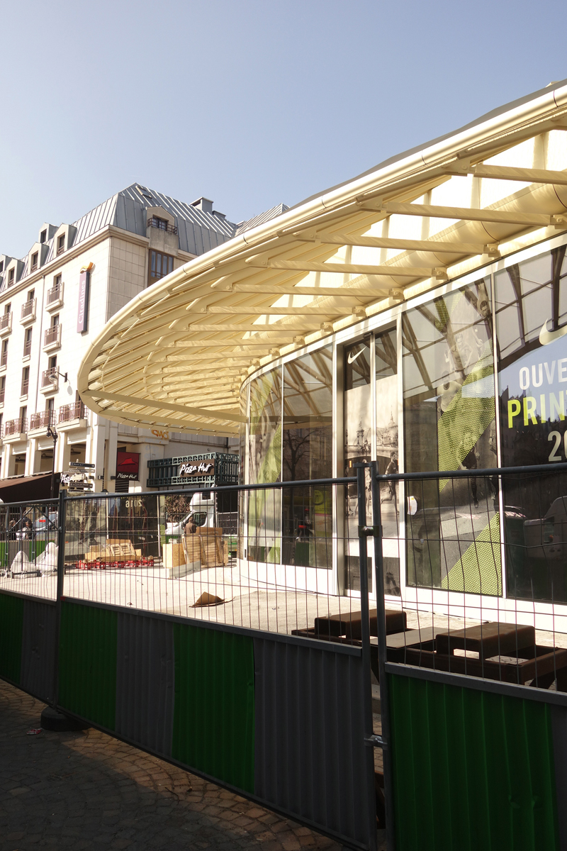 Le chantier du Forum des Halles Avril 2016