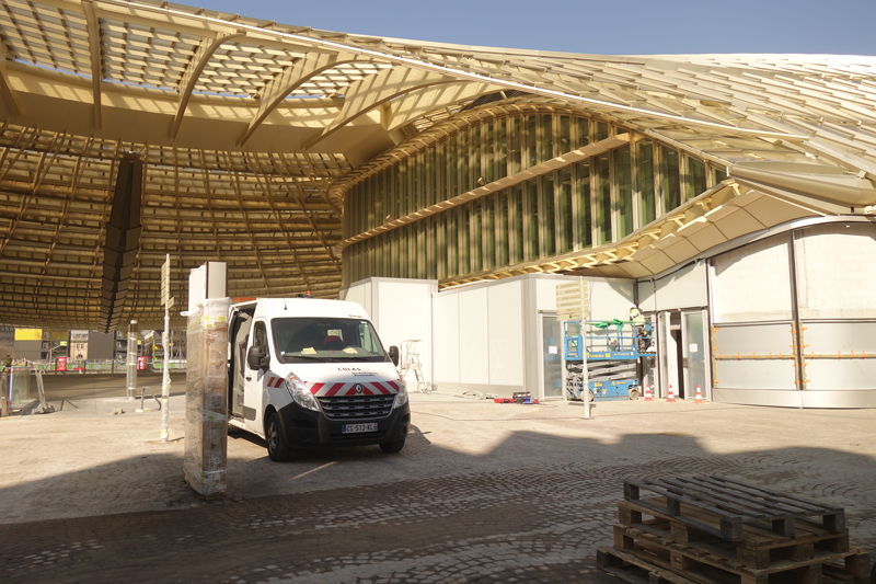 Le chantier du Forum des Halles Avril 2016