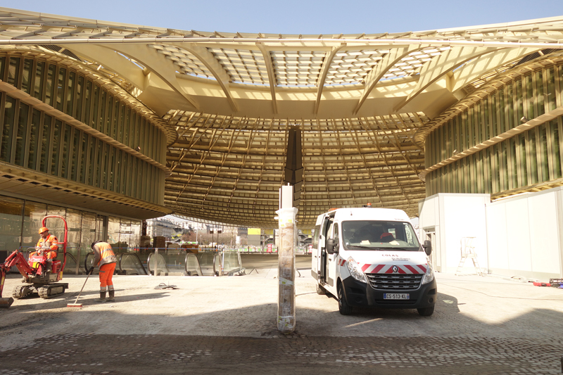 Le chantier du Forum des Halles Avril 2016