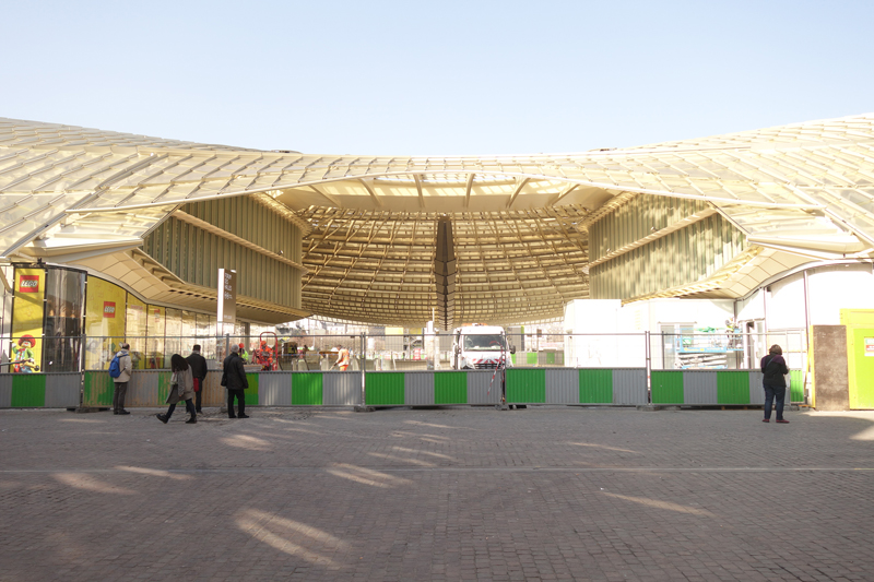 Le chantier du Forum des Halles Avril 2016