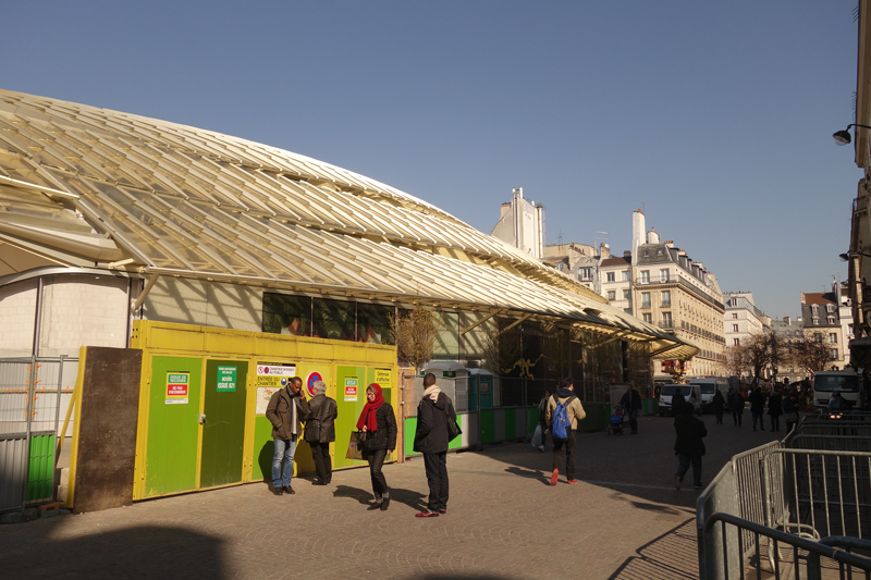 Le chantier du Forum des Halles Avril 2016