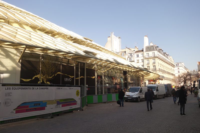 Le chantier du Forum des Halles Avril 2016