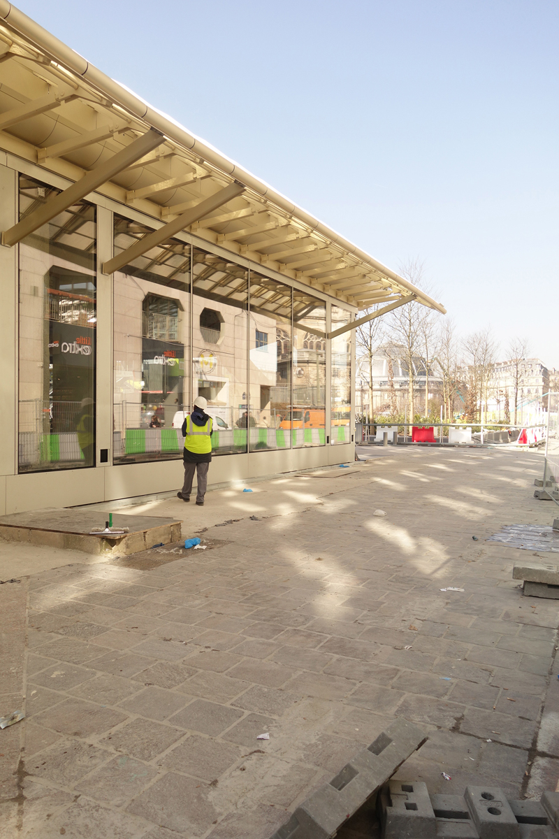 Le chantier du Forum des Halles Avril 2016