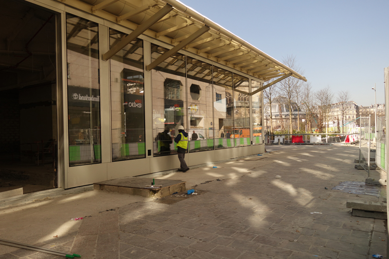 Le chantier du Forum des Halles Avril 2016