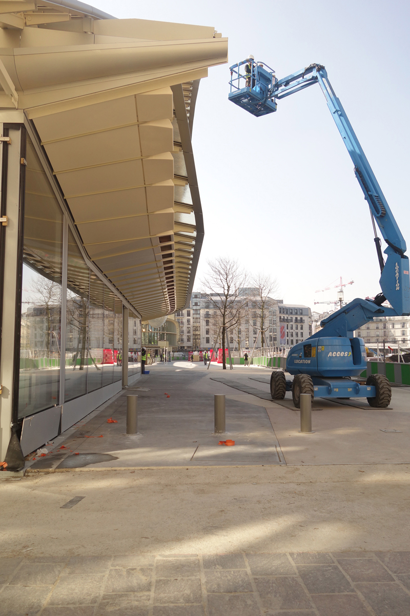 Le chantier du Forum des Halles Avril 2016