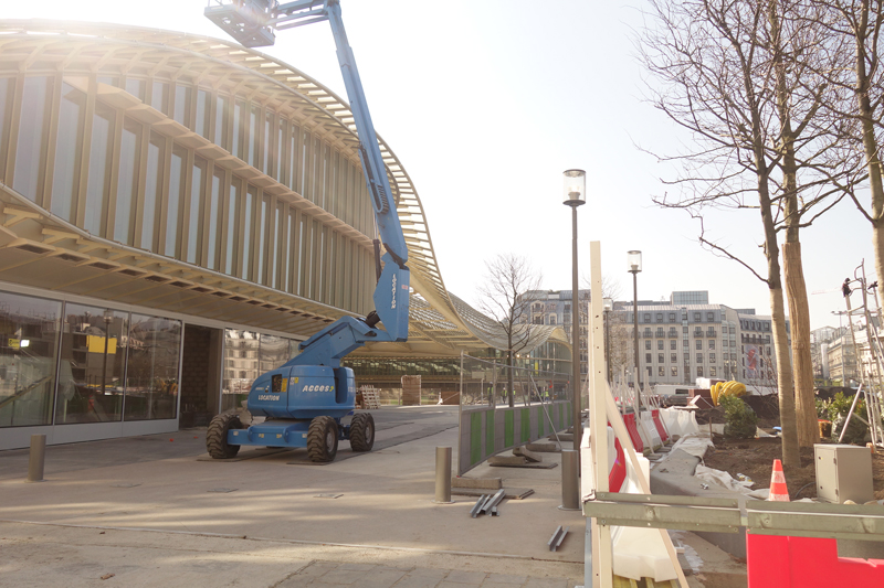 Le chantier du Forum des Halles Avril 2016