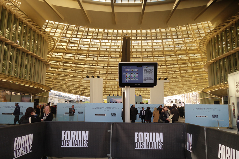 Inauguration du Forum des Halles de Paris