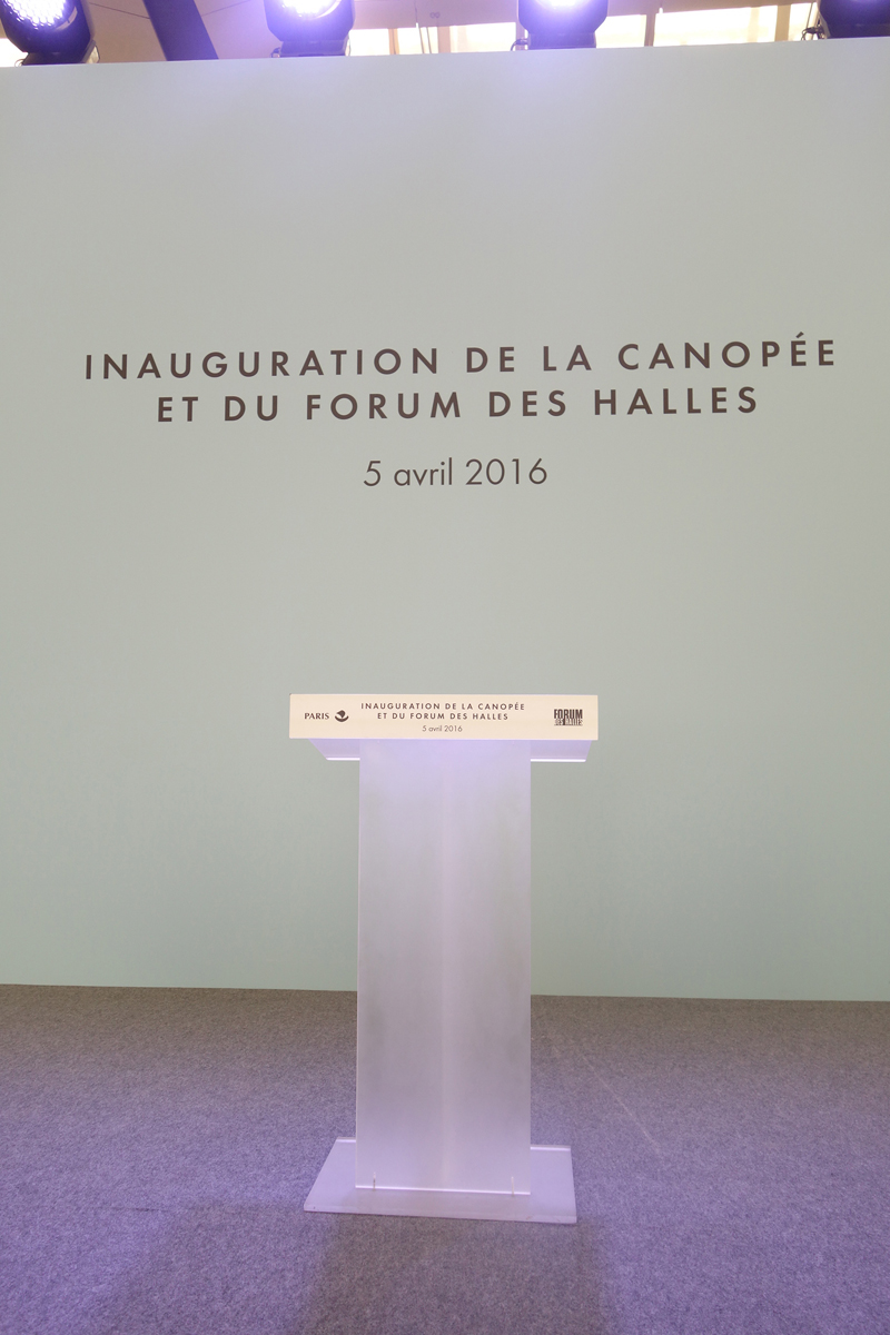 Inauguration du Forum des Halles de Paris