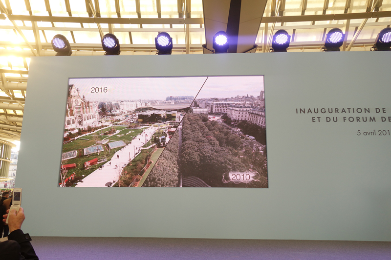 Inauguration du Forum des Halles de Paris