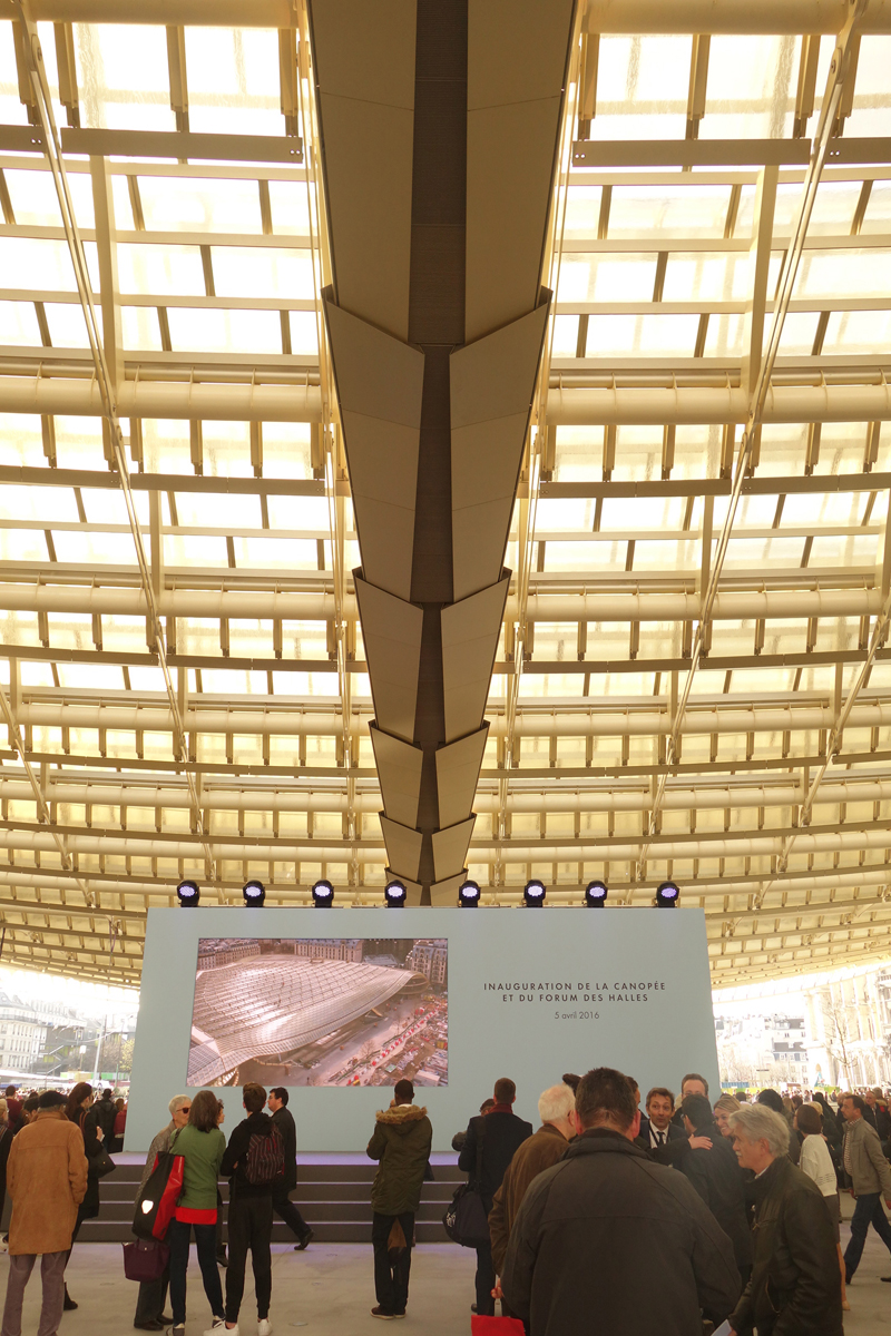 Inauguration du Forum des Halles de Paris