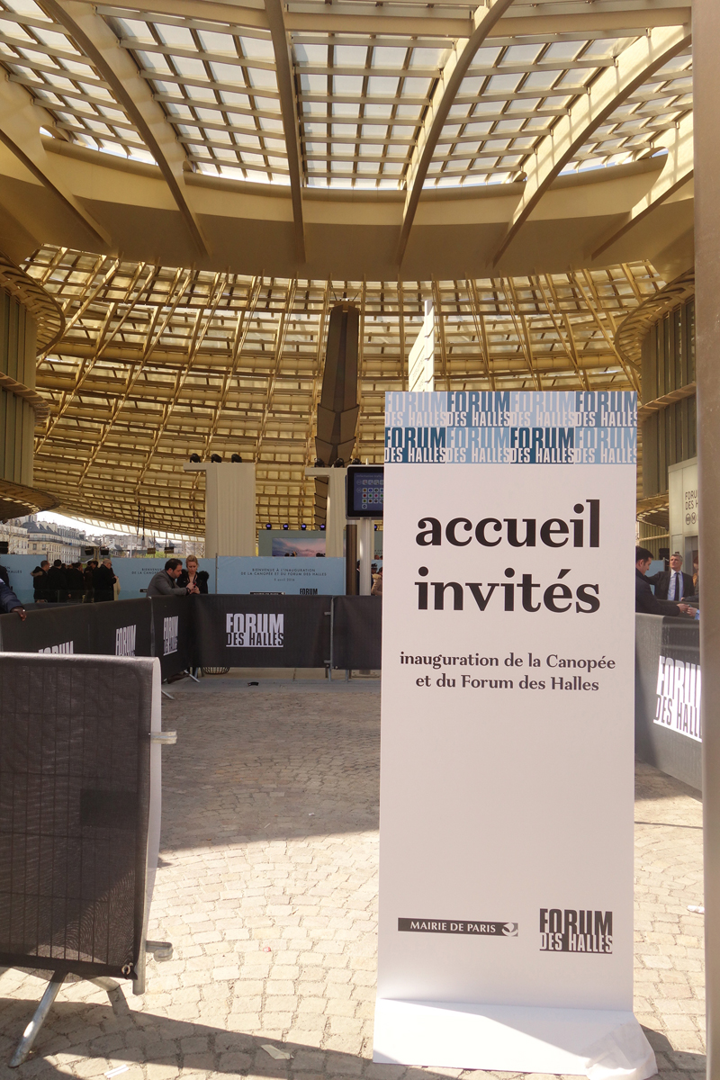 Inauguration du Forum des Halles de Paris