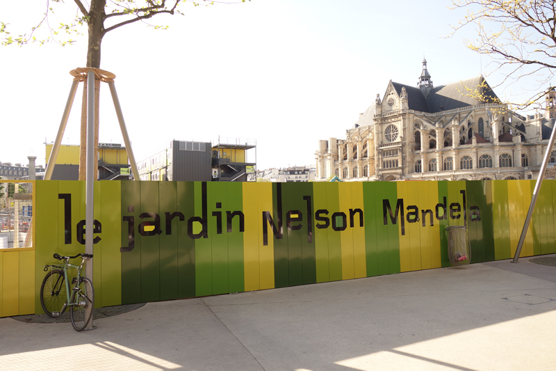 Travaux des jardins du Forum des Halles