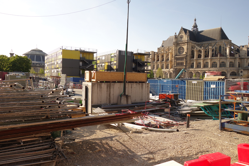 Travaux des jardins du Forum des Halles