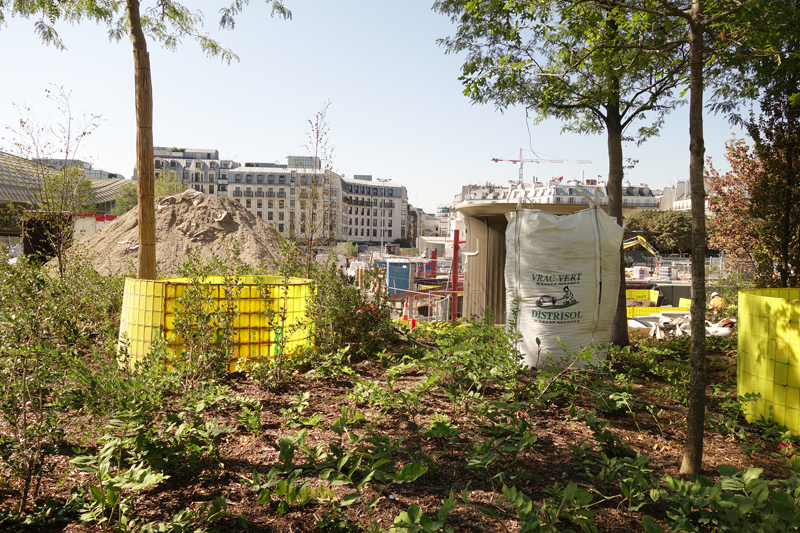 Travaux aux Forum des Halles en Août 2016