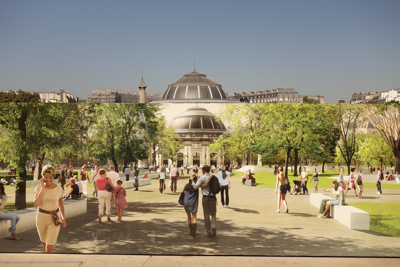 Travaux aux Forum des Halles en Août 2016