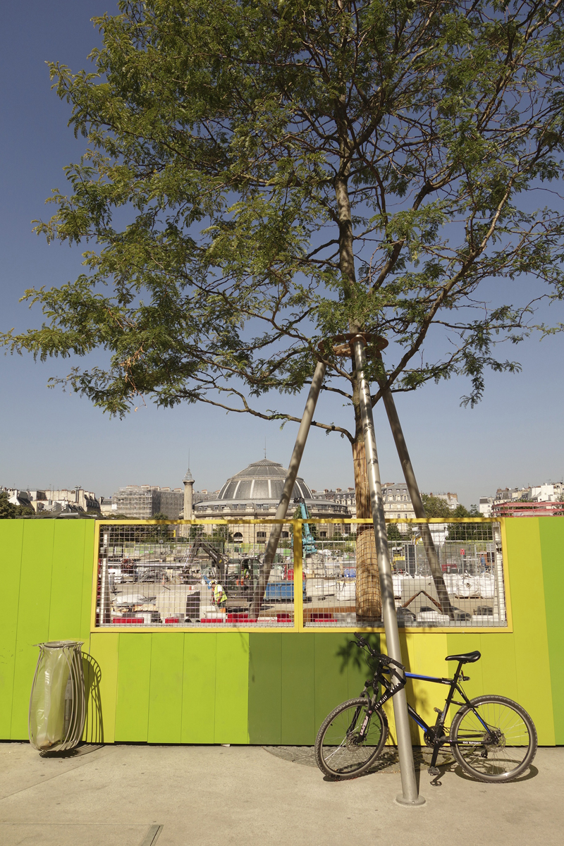 Travaux aux Forum des Halles en Août 2016