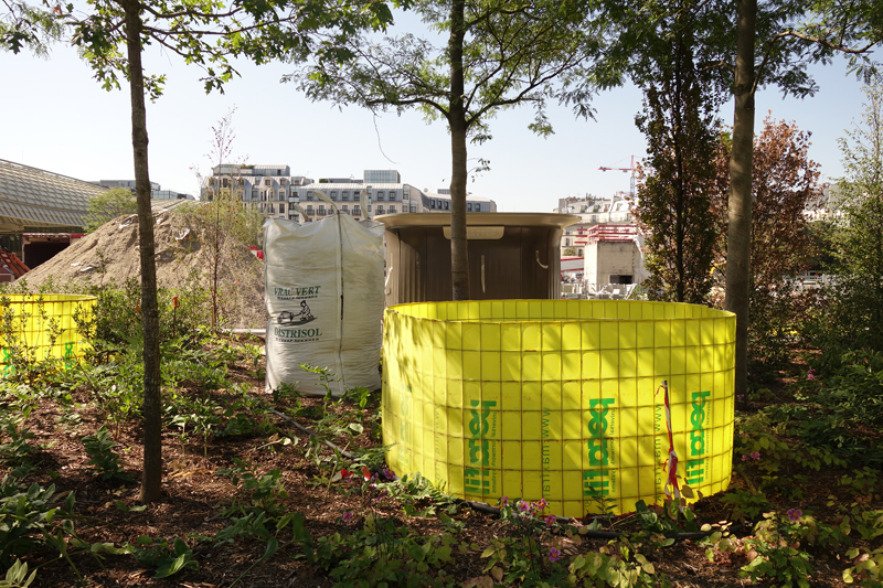 Travaux aux Forum des Halles en Août 2016