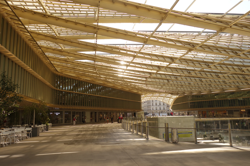 Travaux aux Forum des Halles en Août 2016