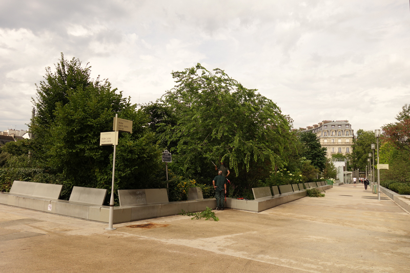 Travaux des jardins du Forum des Halles