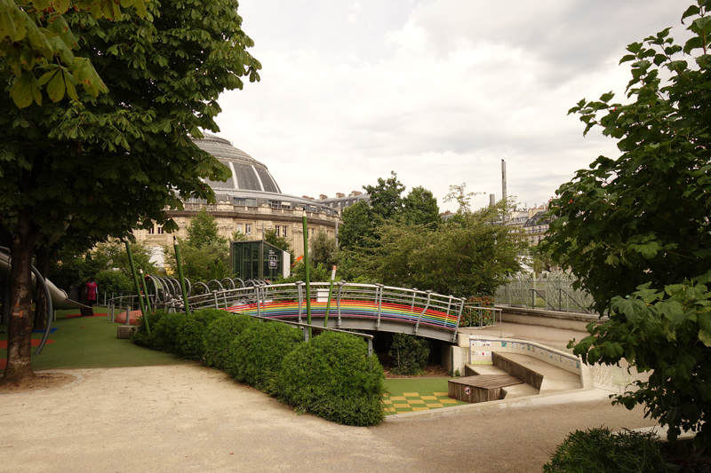 Travaux des jardins du Forum des Halles