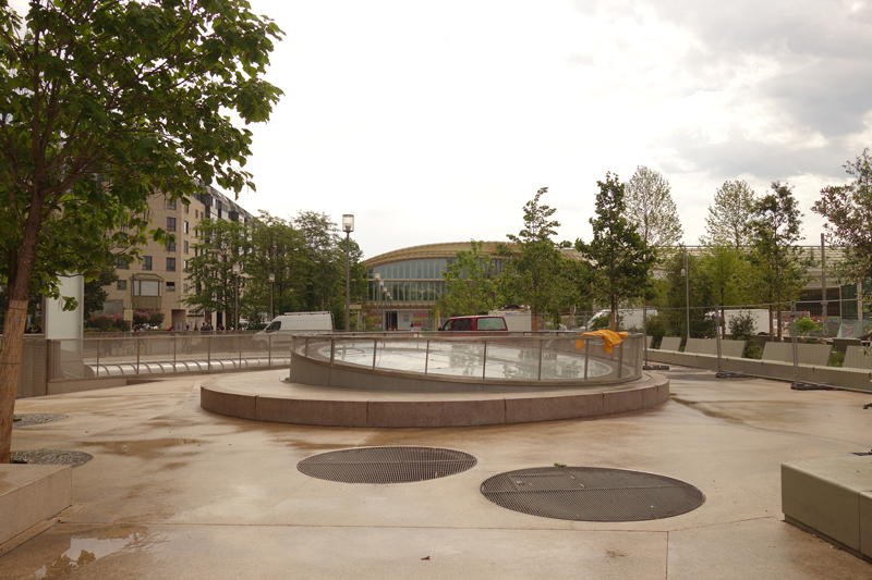 Travaux des jardins du Forum des Halles