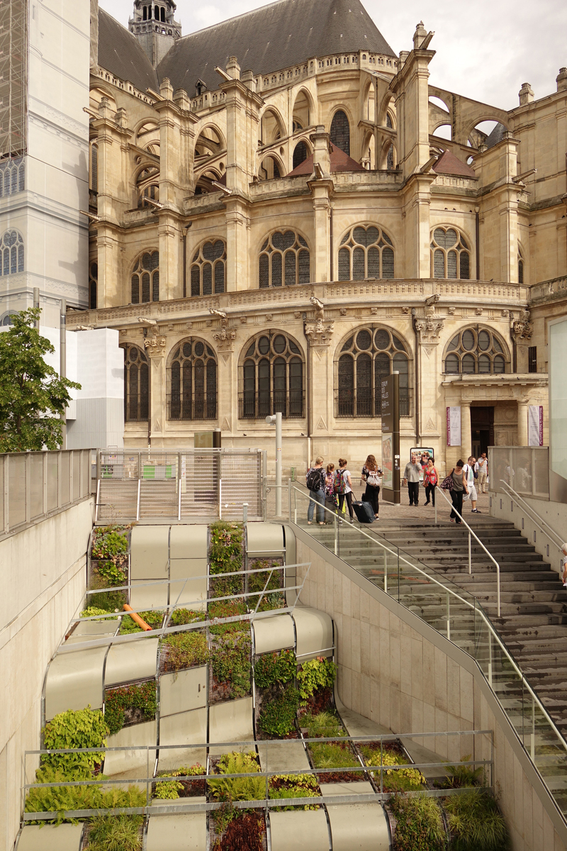 Travaux des jardins du Forum des Halles