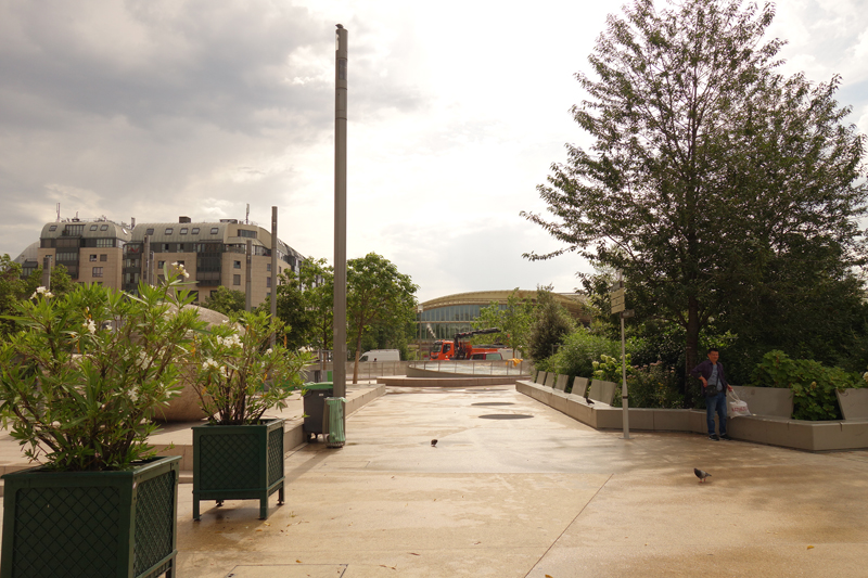 Travaux des jardins du Forum des Halles